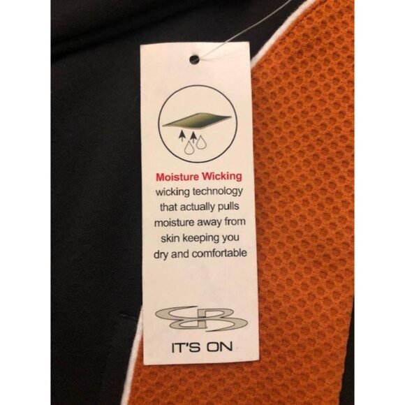 BOOMBAH Mens XL Moisture Wicking Zip Windbreaker Athletic Jacket Coat Top - Picture 6 of 8